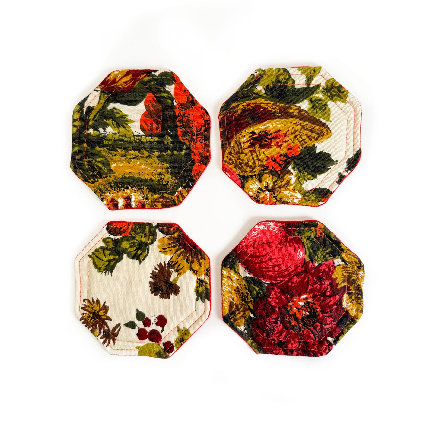 70's Fruit Coaster Set - Late to the Party
