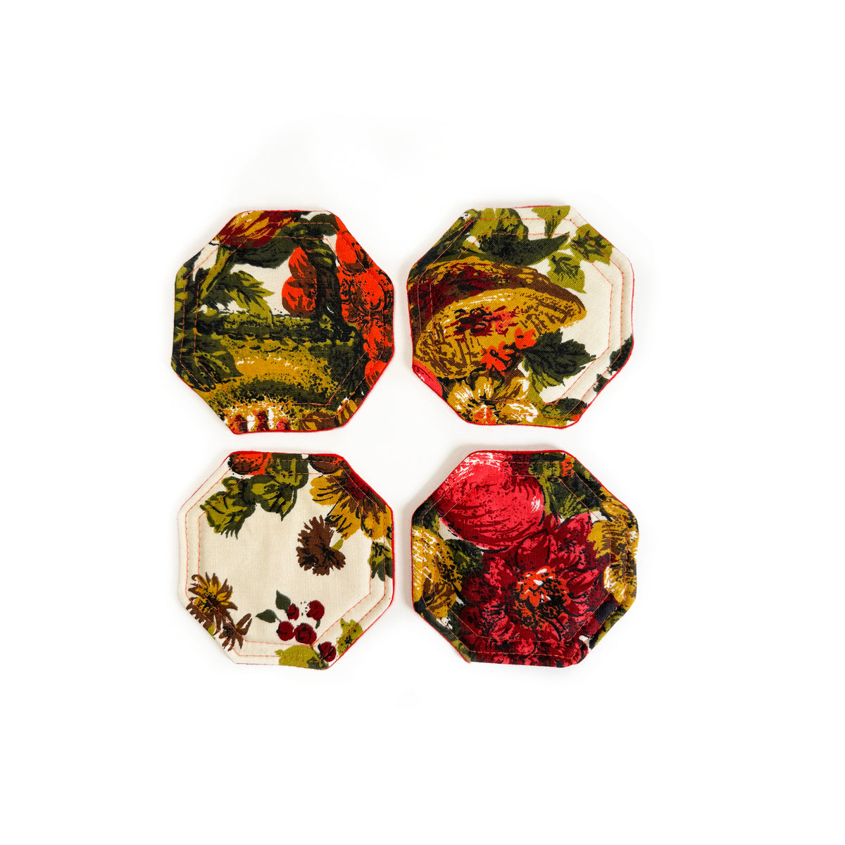 70's Fruit Coaster Set - Late to the Party