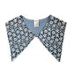 "Denim Brocade" Detachable Collar - Late to the Party