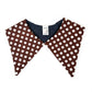 "Polka Dot Brown" Detachable Collar - Late to the Party