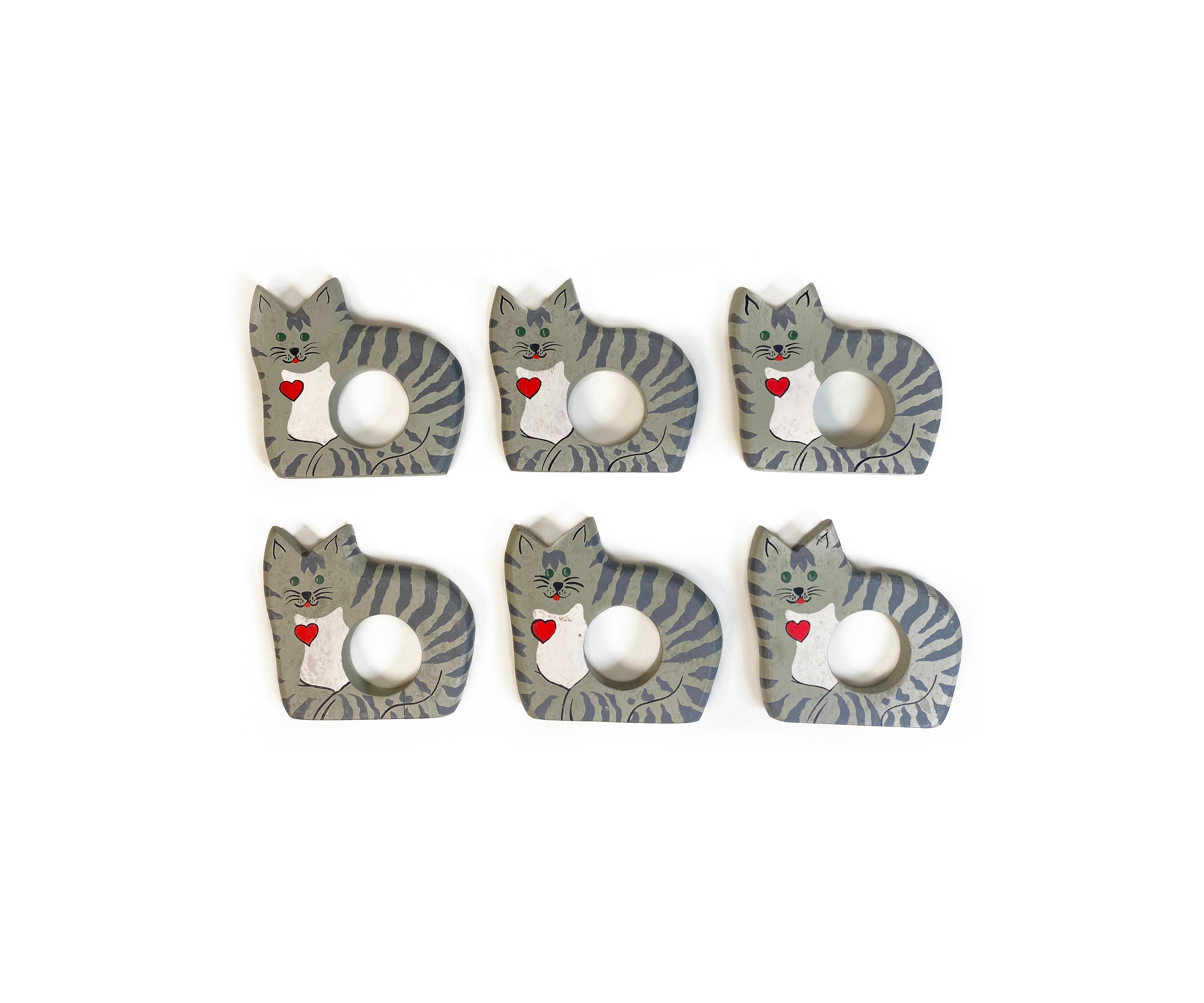 Vintage Cat Napkin Rings