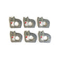 Vintage Cat Napkin Rings - Late to the Party