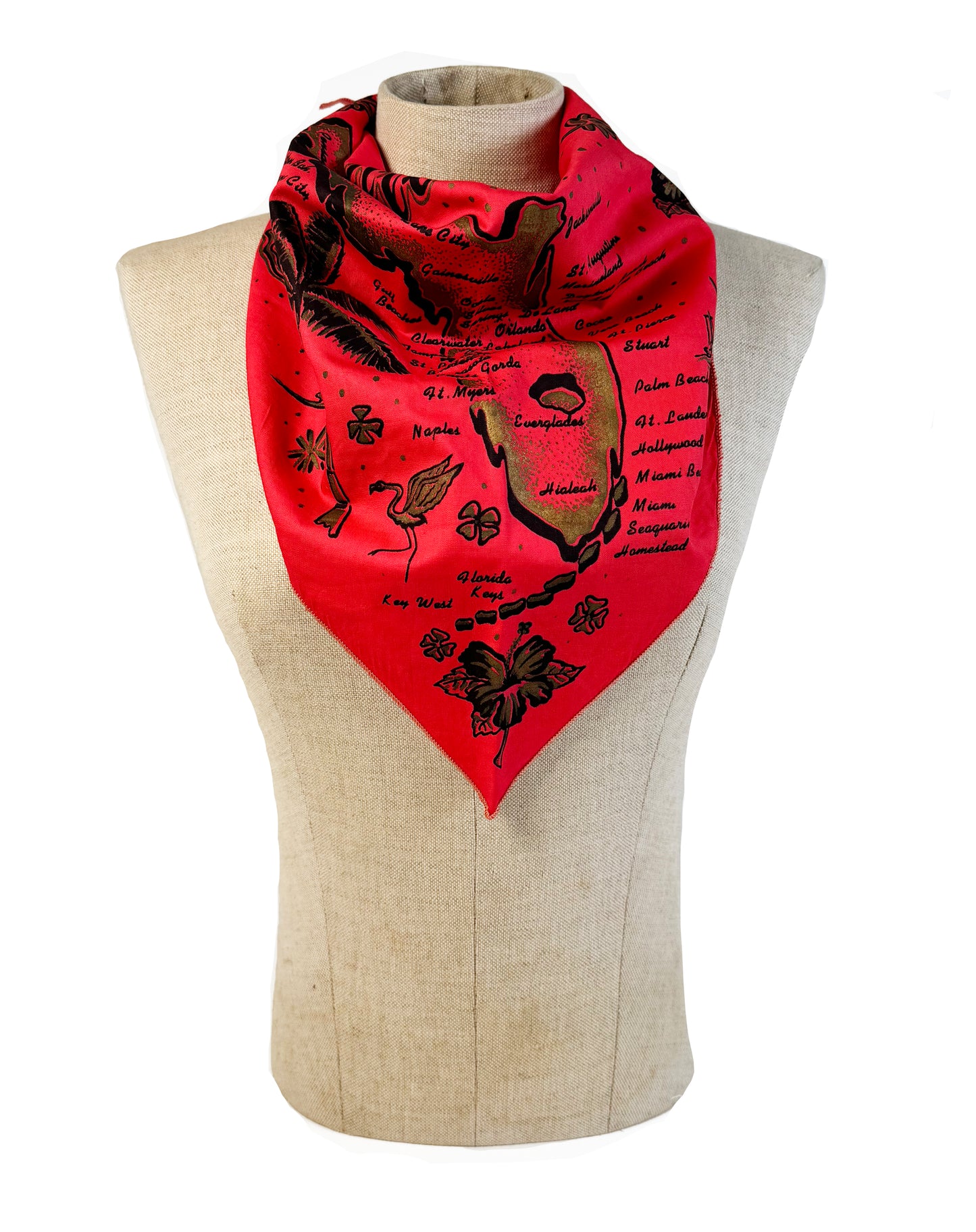 Vintage Florida Souviner Scarf - Late to the Party