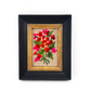 Framed Needlepoint Flowers - Late to the Party