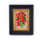 Framed Needlepoint Flowers - Late to the Party