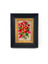 Framed Needlepoint Flowers - Late to the Party