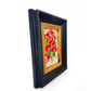 Framed Needlepoint Flowers - Late to the Party