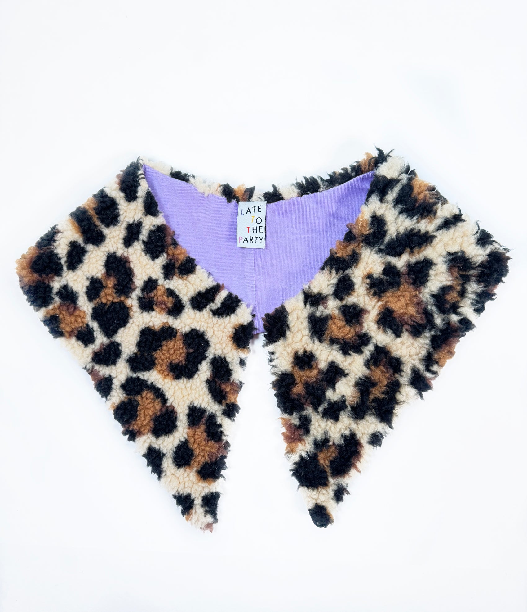 Fuzzy Leopard Collar