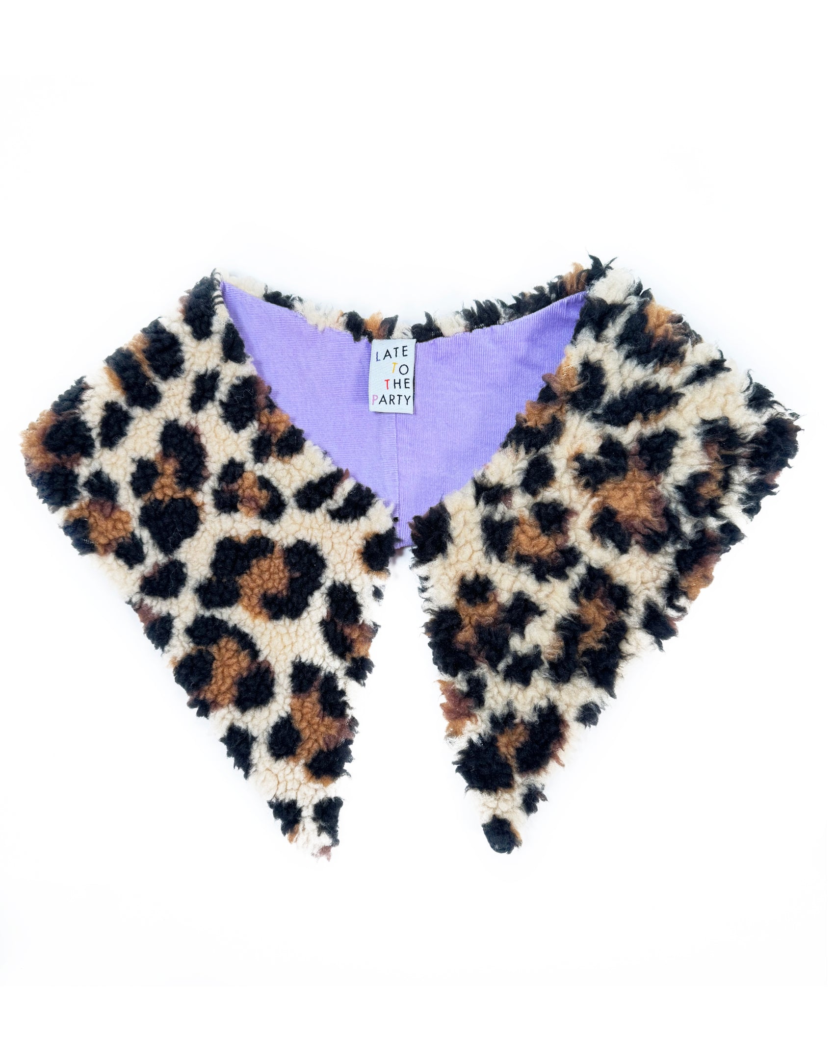 Fuzzy Leopard Collar