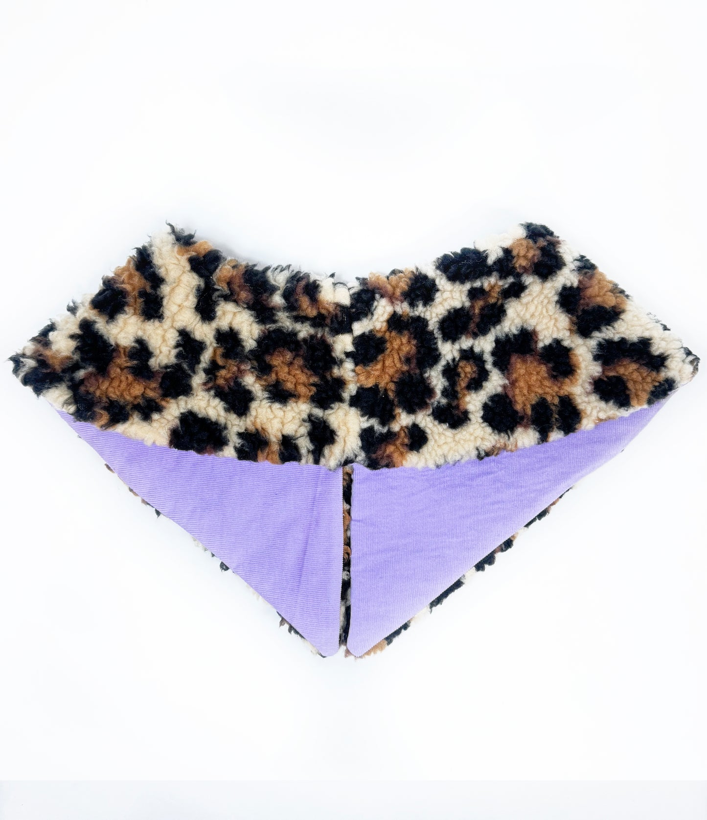 Fuzzy Leopard Collar