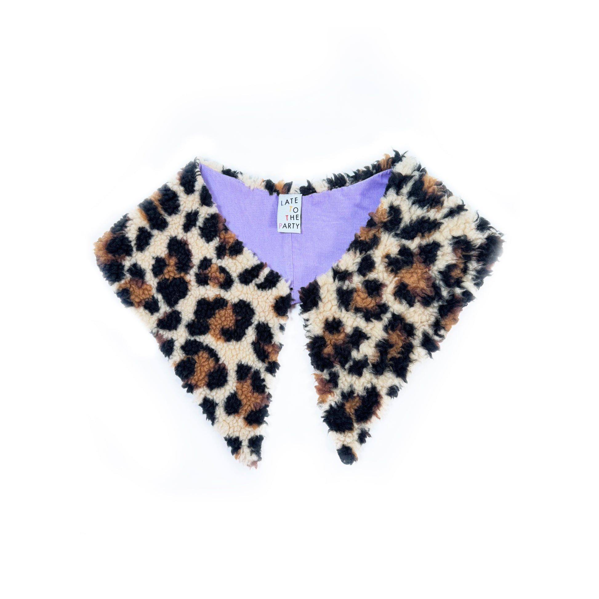 Fuzzy Leopard Collar - Late to the Party