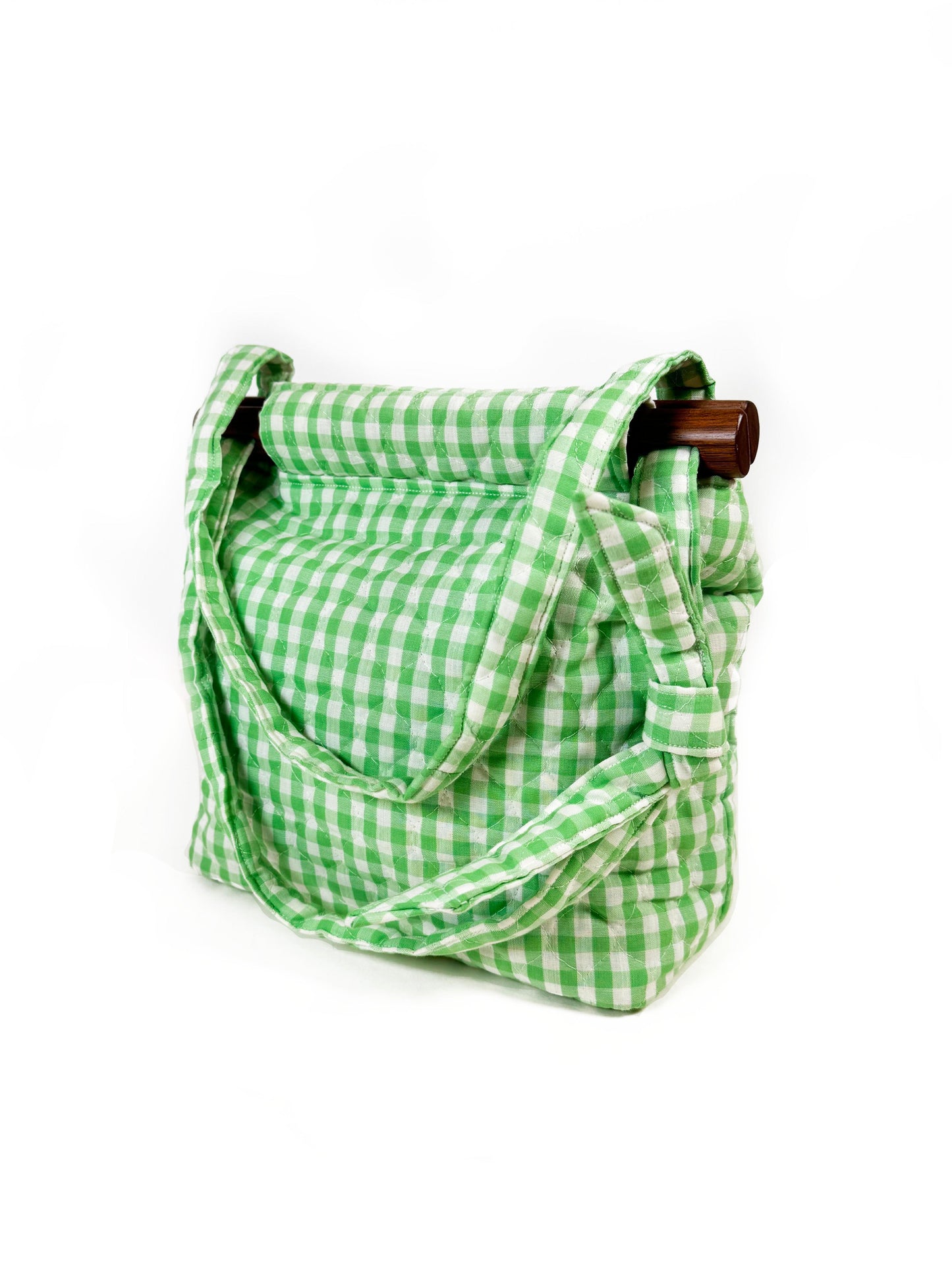 Vintage Gingham Handbag - Late to the Party