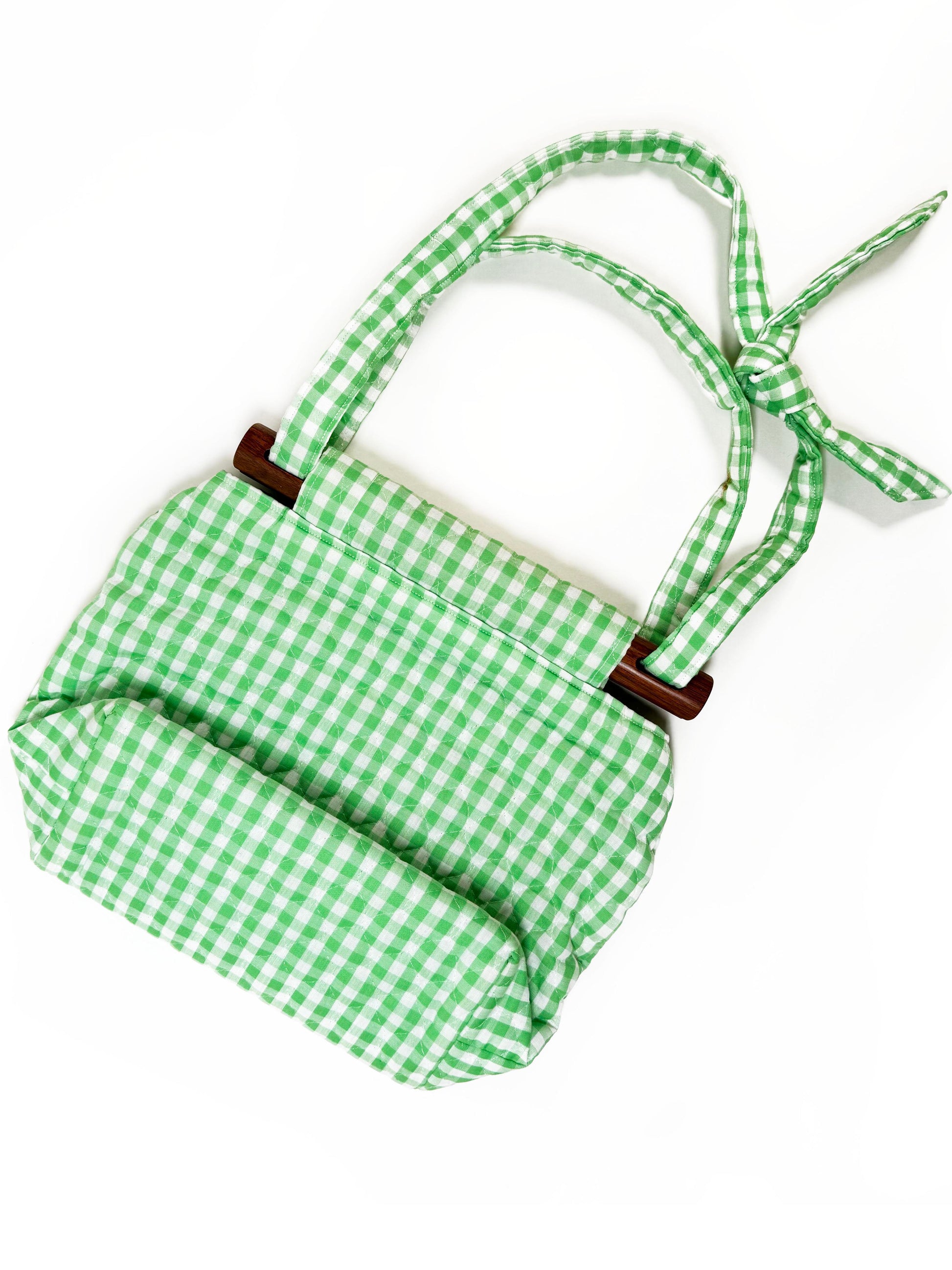 Vintage Gingham Handbag - Late to the Party