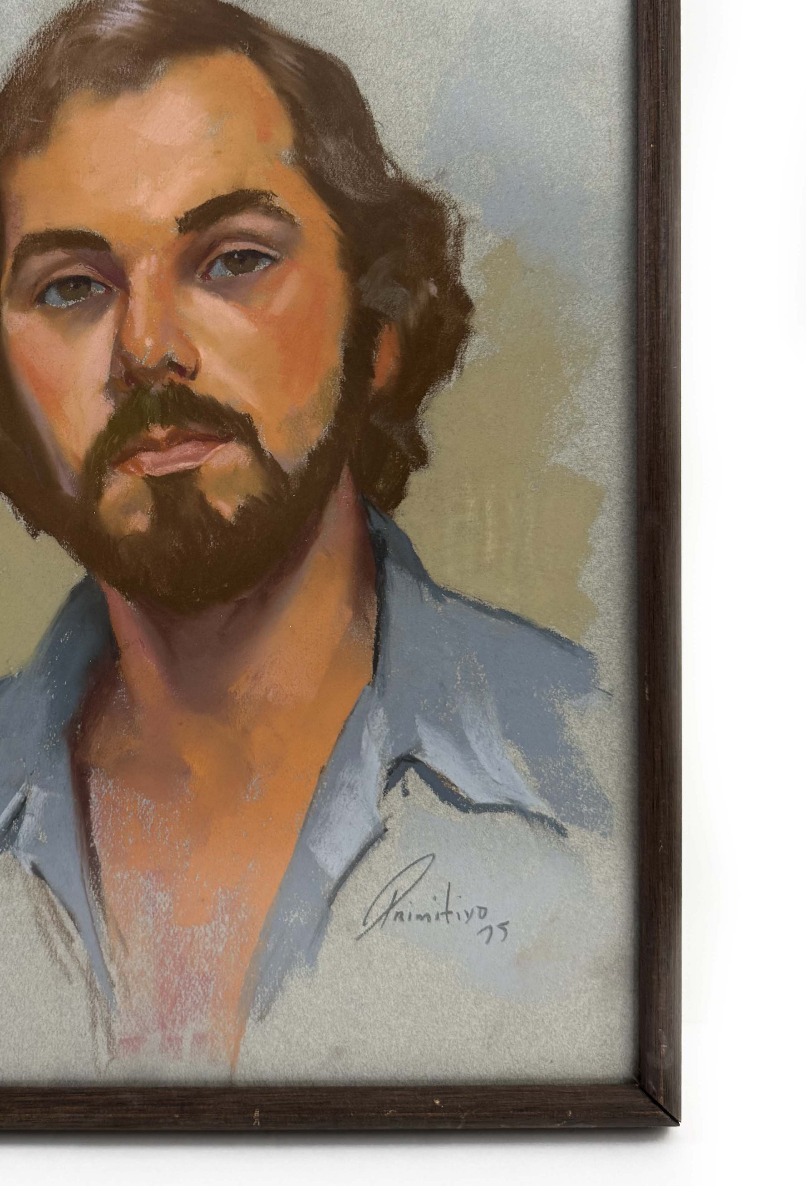 Mid Century Pastel Man - Late to the Party