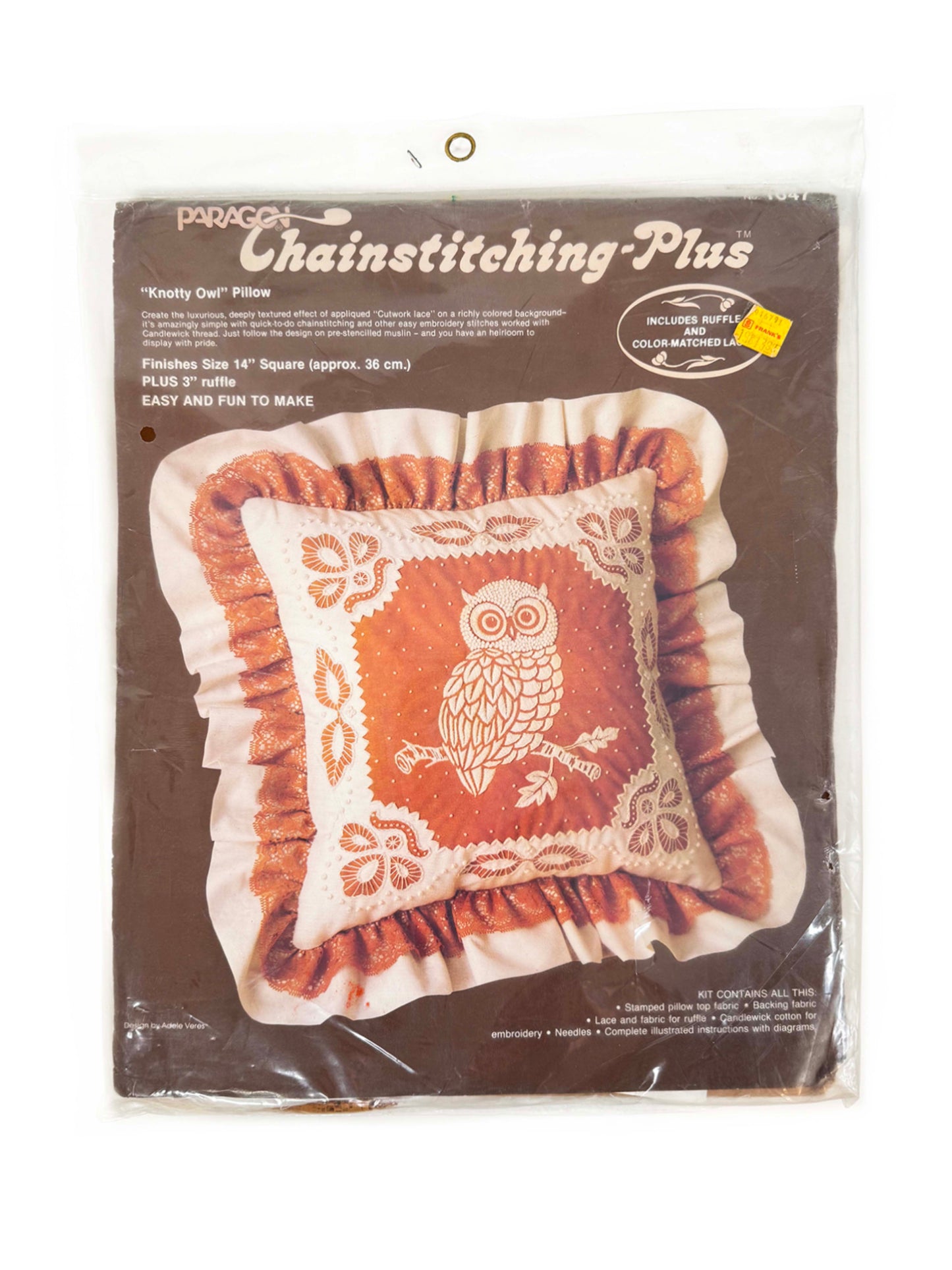 1984 Owl Chainstich Pillow Kit