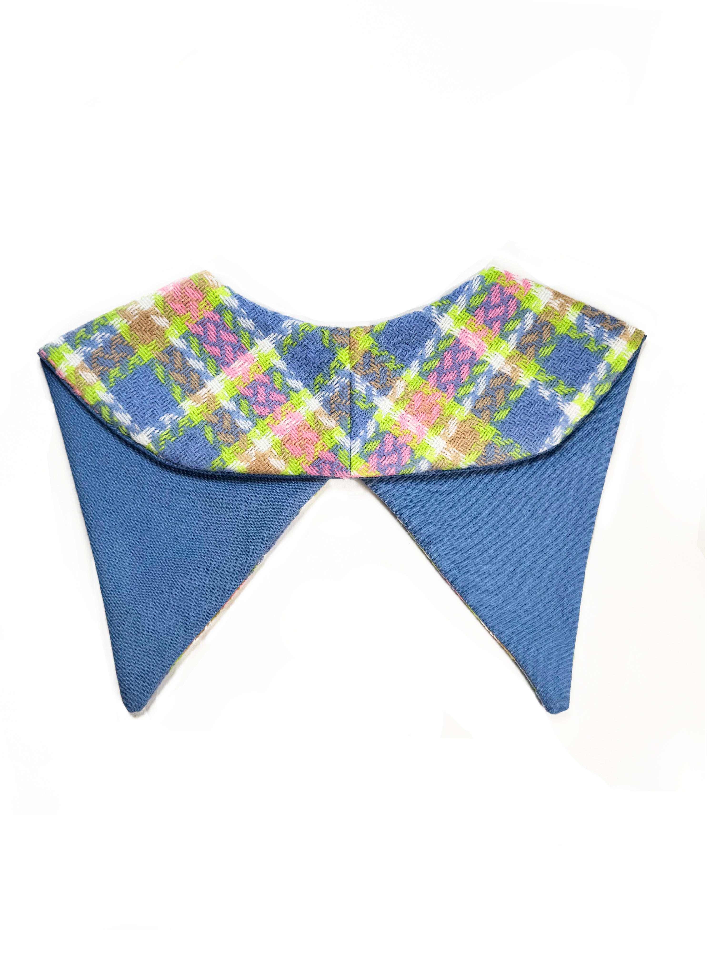 Pastel Plaid Detachable Collar - Late to the Party