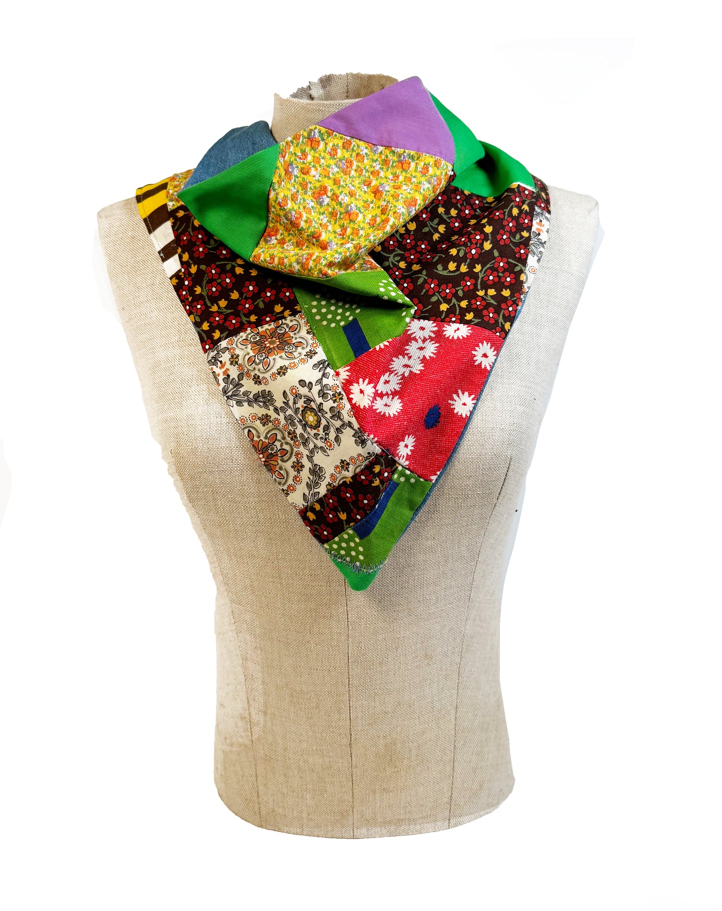 Vintage Patchwork Scarf - Late to the Party