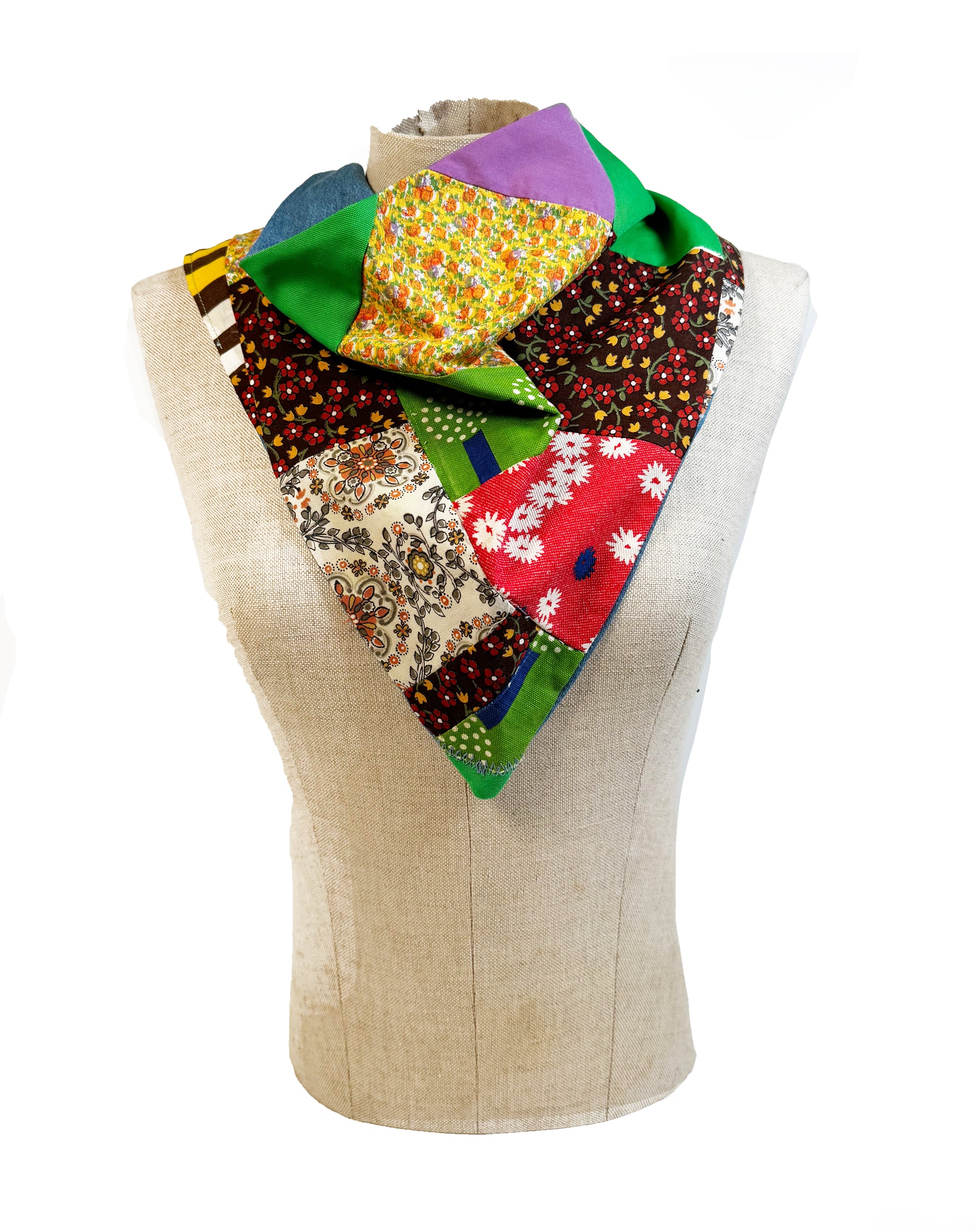 Vintage Patchwork Scarf - Late to the Party