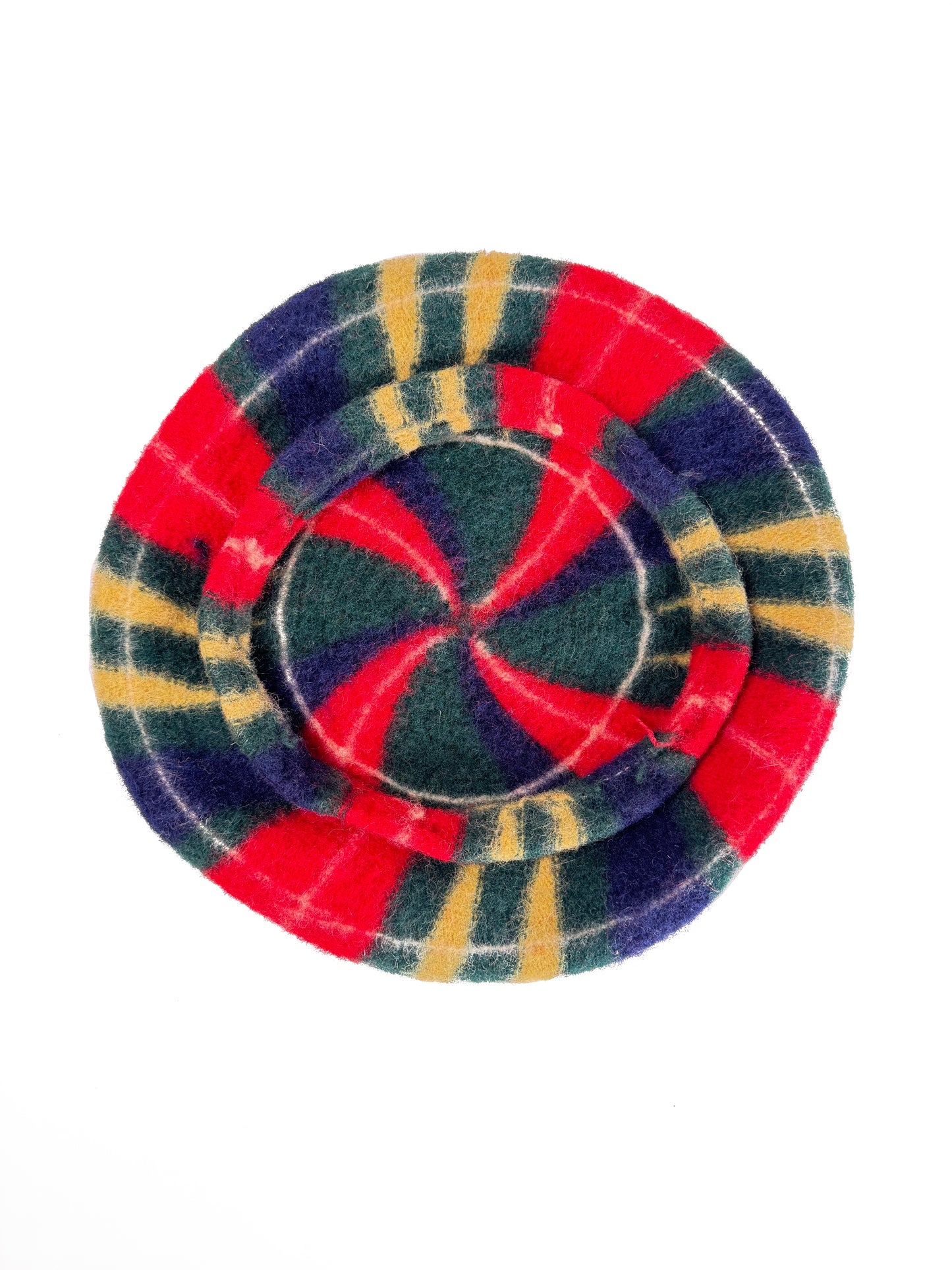 Peppermint Plaid Beret - Late to the Party