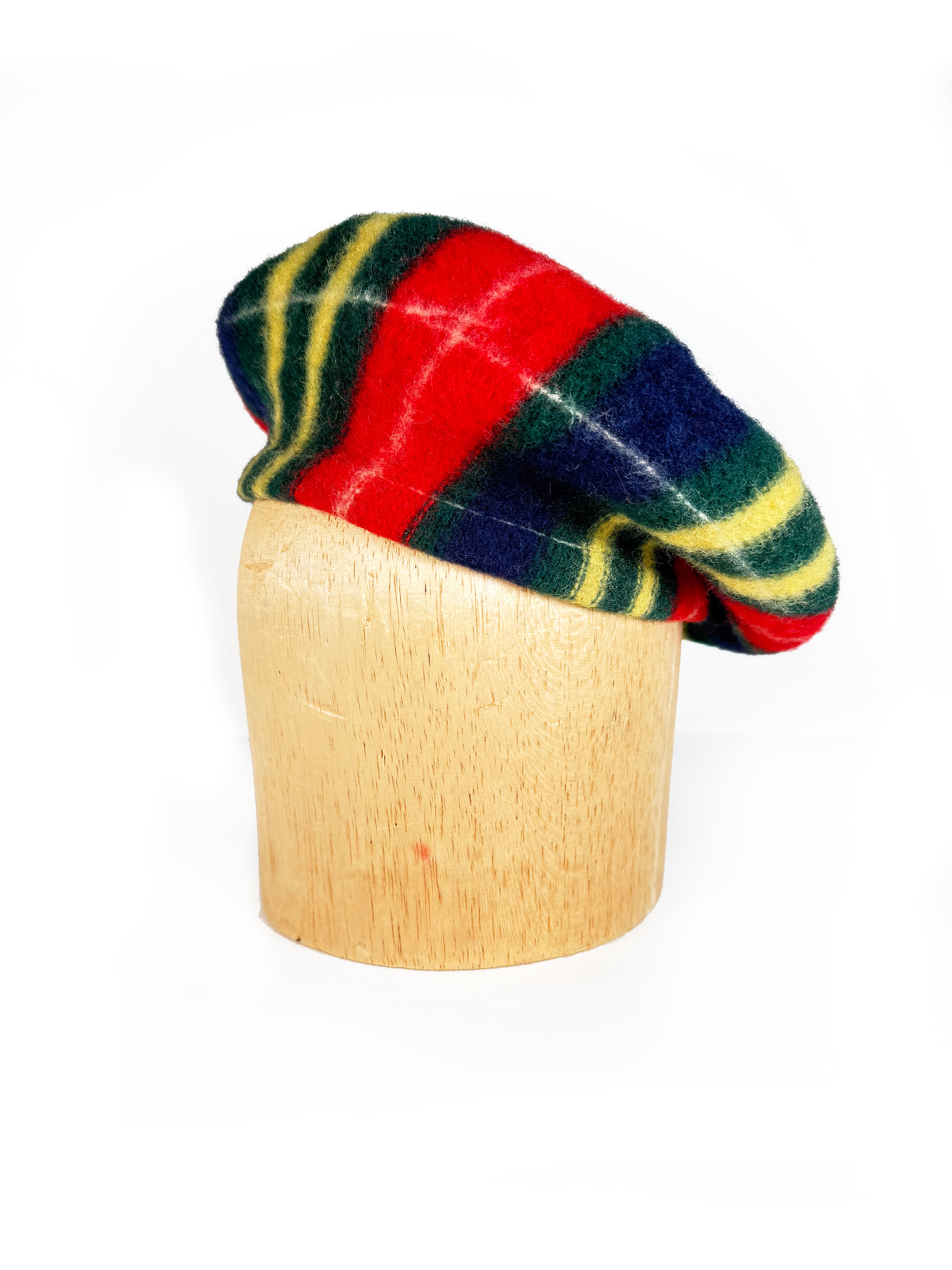 Peppermint Plaid Beret - Late to the Party