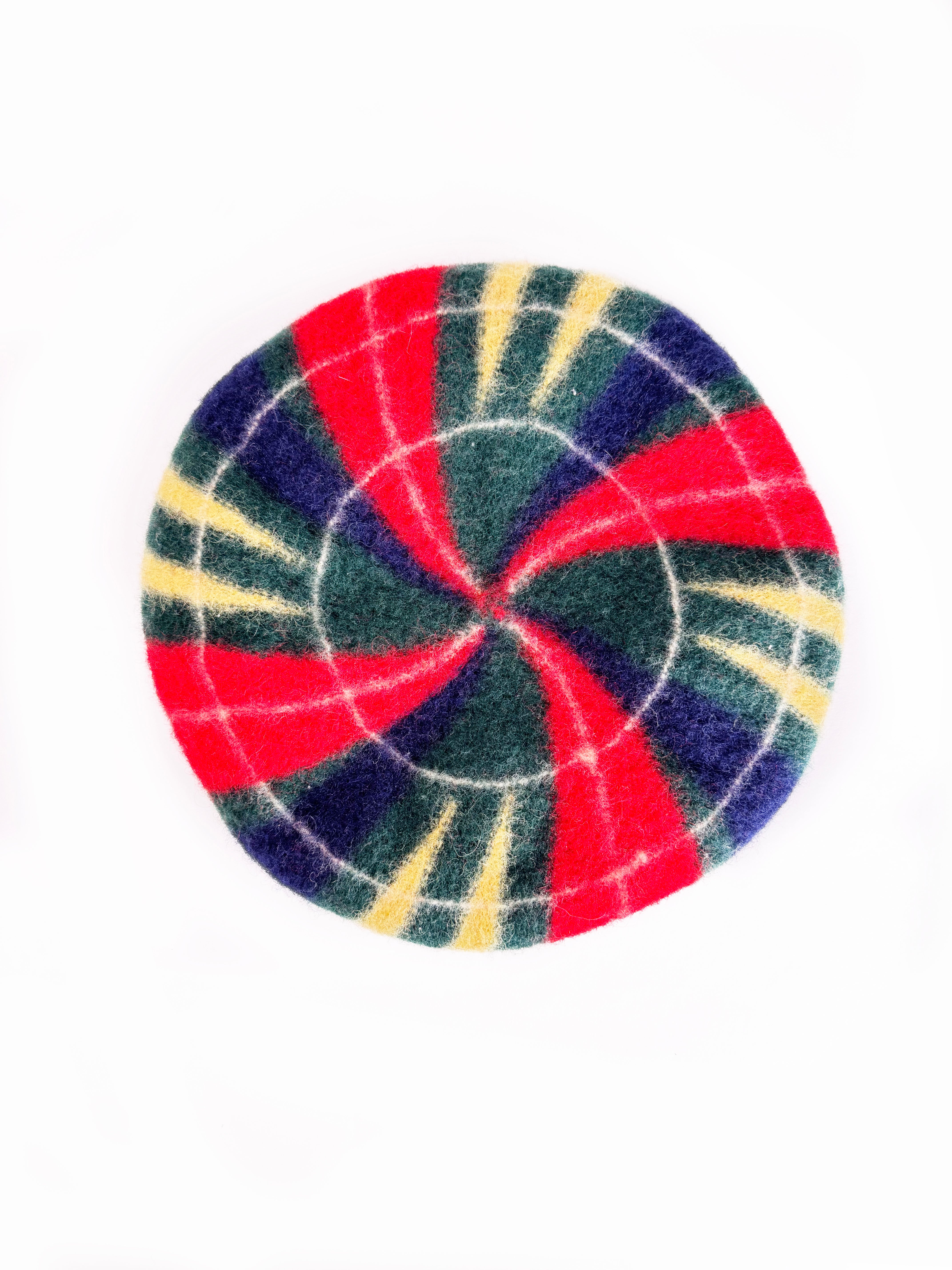 Peppermint Plaid Beret - Late to the Party