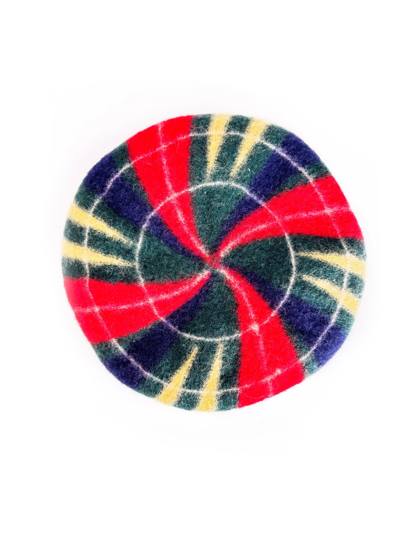 Peppermint Plaid Beret - Late to the Party
