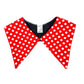"Polka Dot Red" Detachable Collar - Late to the Party