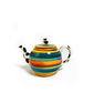 Striped Cow Print Teapot