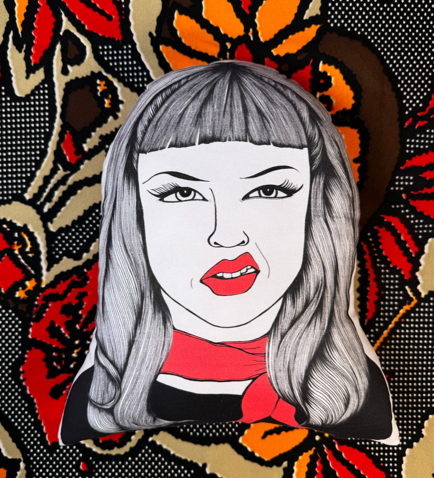 Wanda Woodward Pillow - Late to the Party