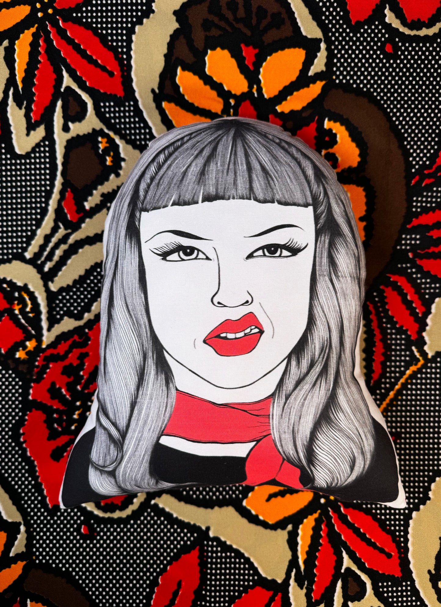 Wanda Woodward Pillow - Late to the Party