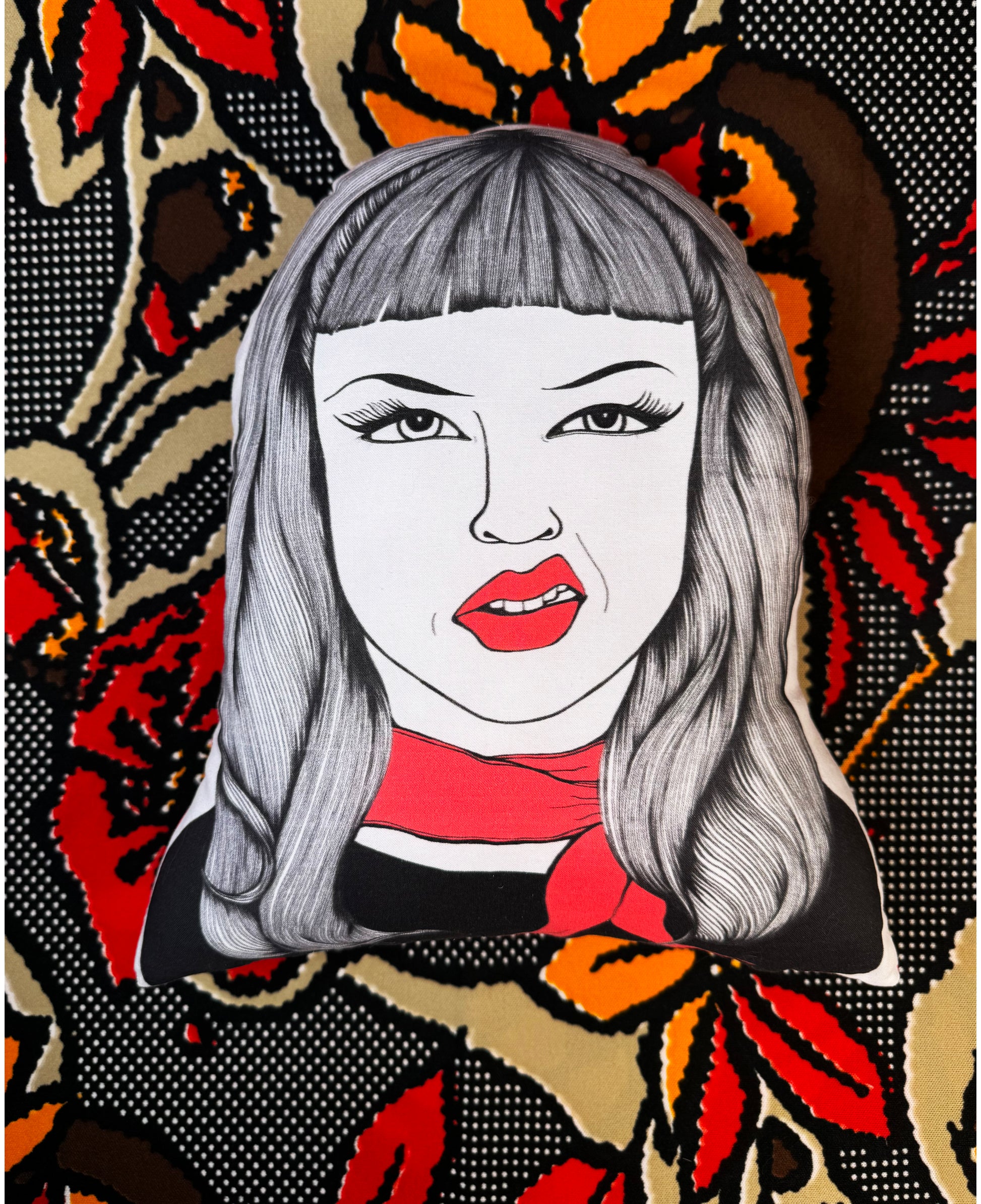 Wanda Woodward Pillow - Late to the Party