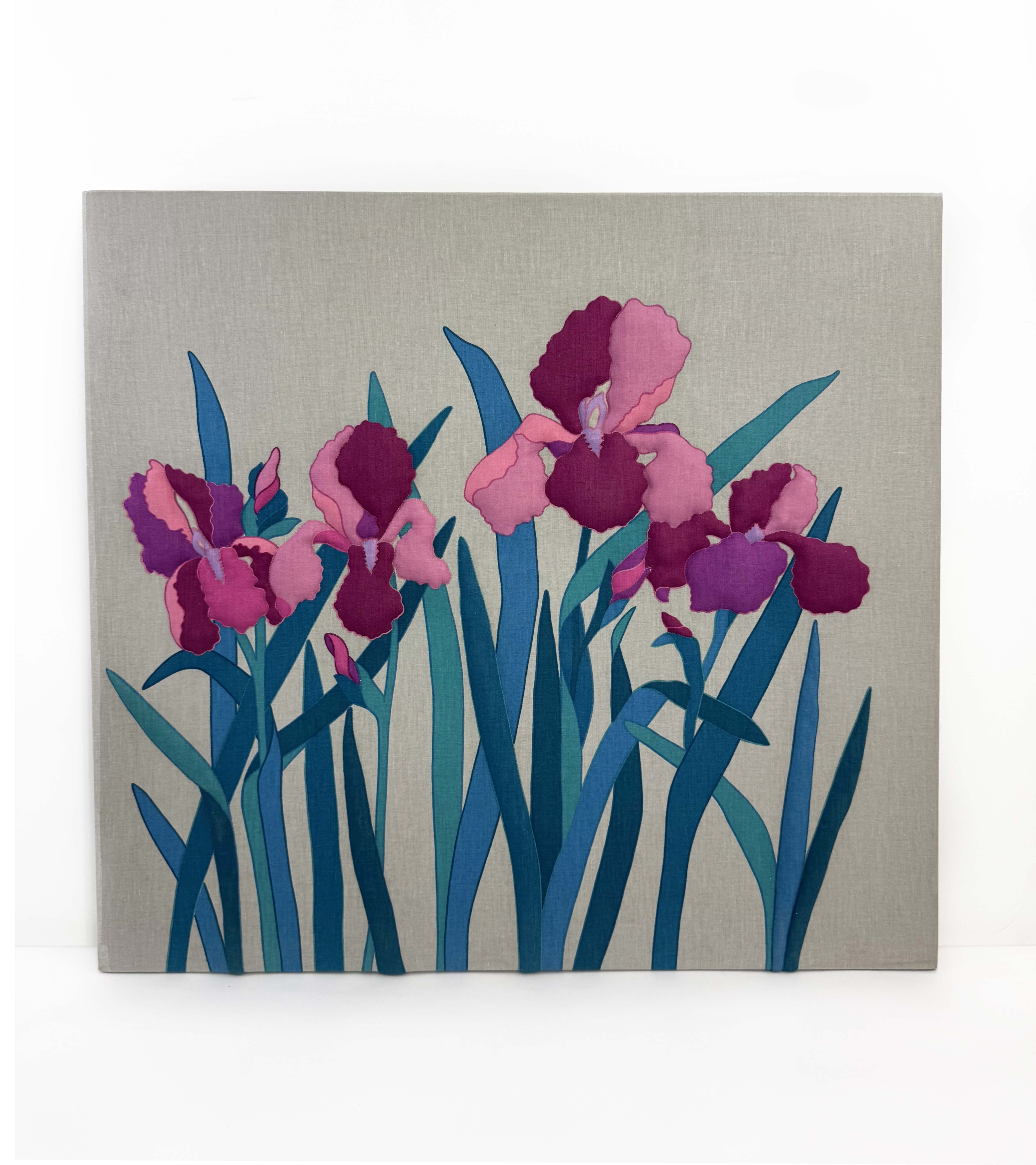 Trapunto Irises - Late to the Party