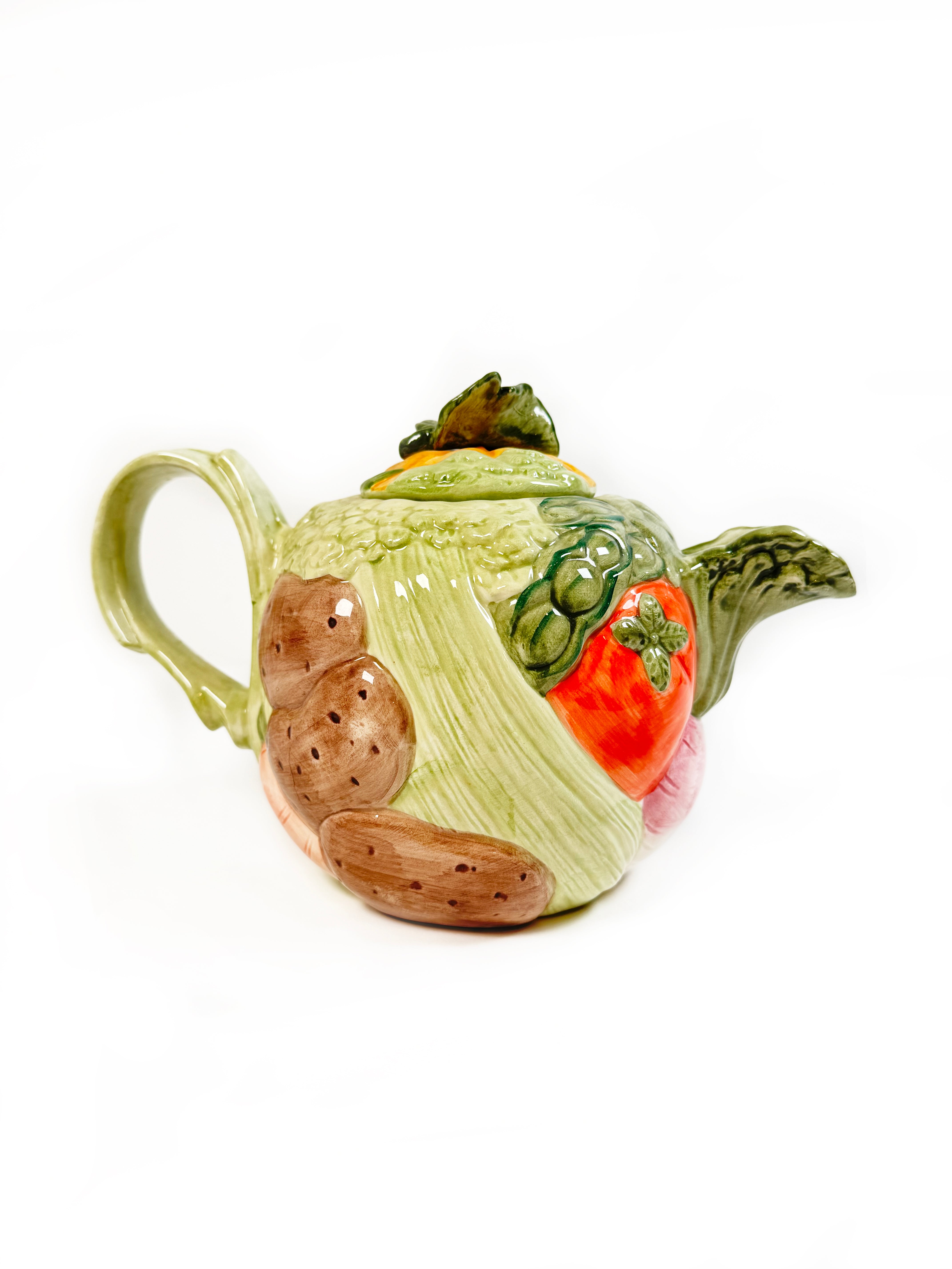 Vintage Vegatable Tea Pot - Late to the Party