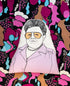 Zelda Rubinstein Pillow - Late to the Party