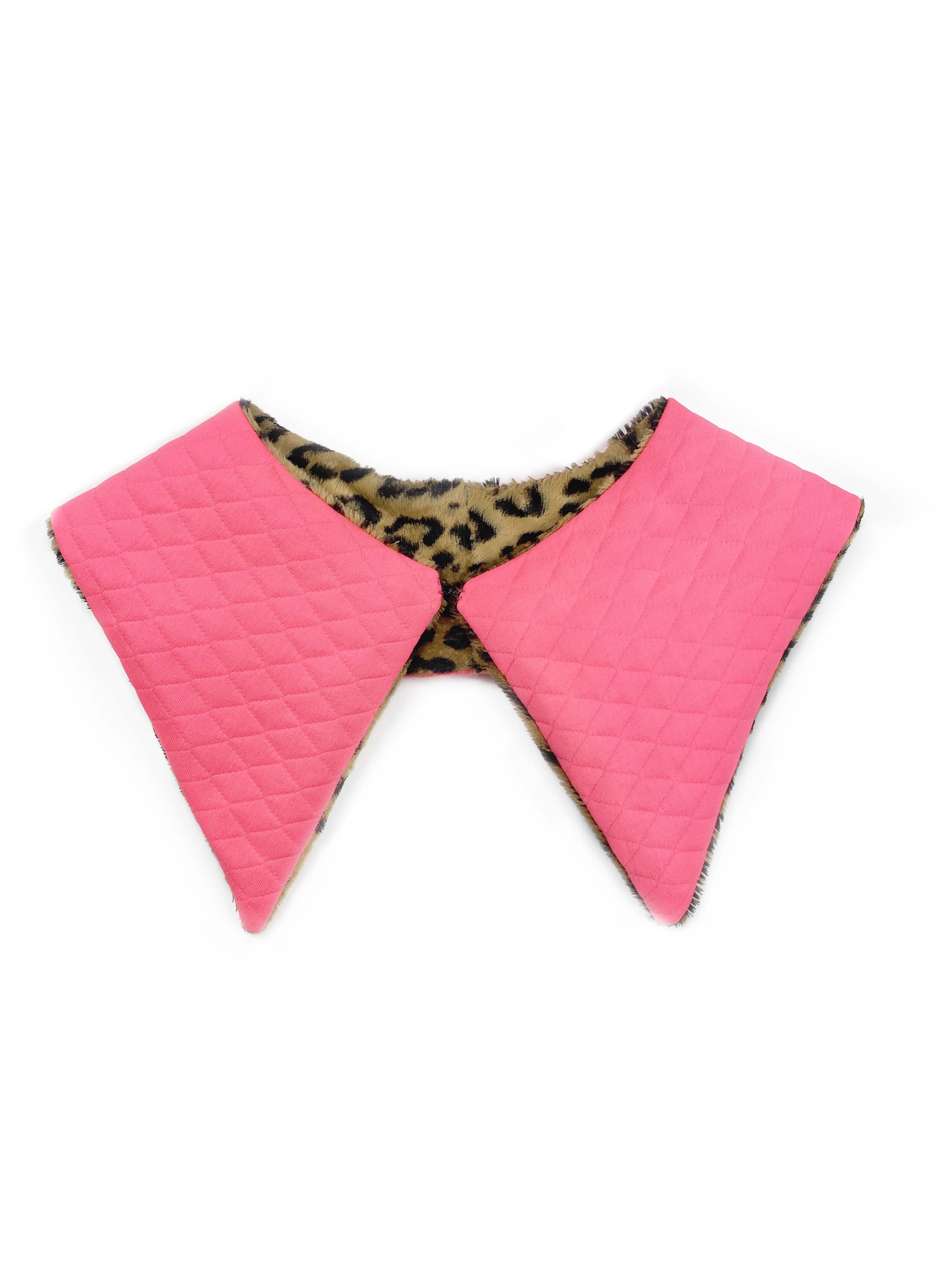 "Cheetah Faux Fur" Detachable Collar - Late to the Party