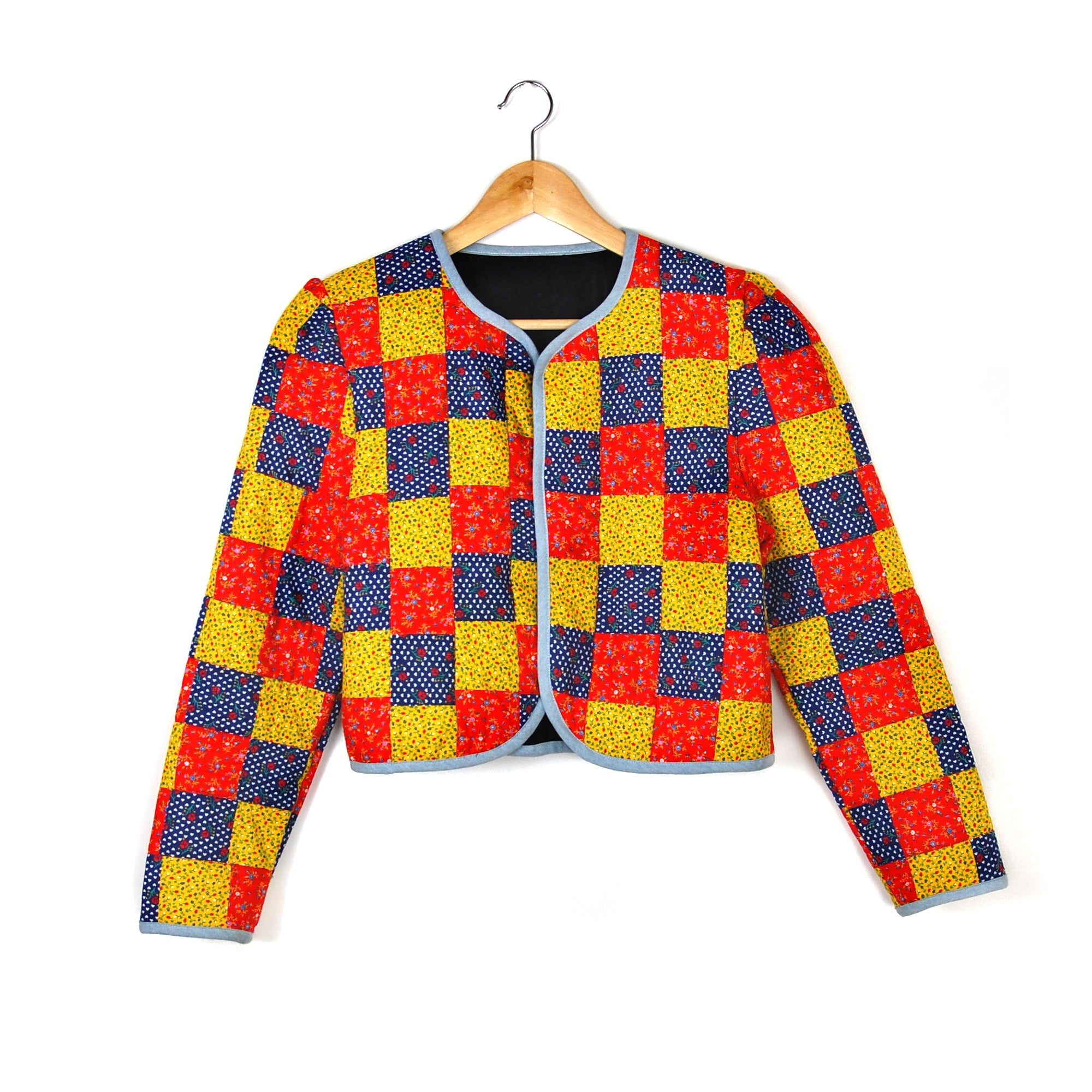 PATCHWORK QUILTED BOMBER JACKET