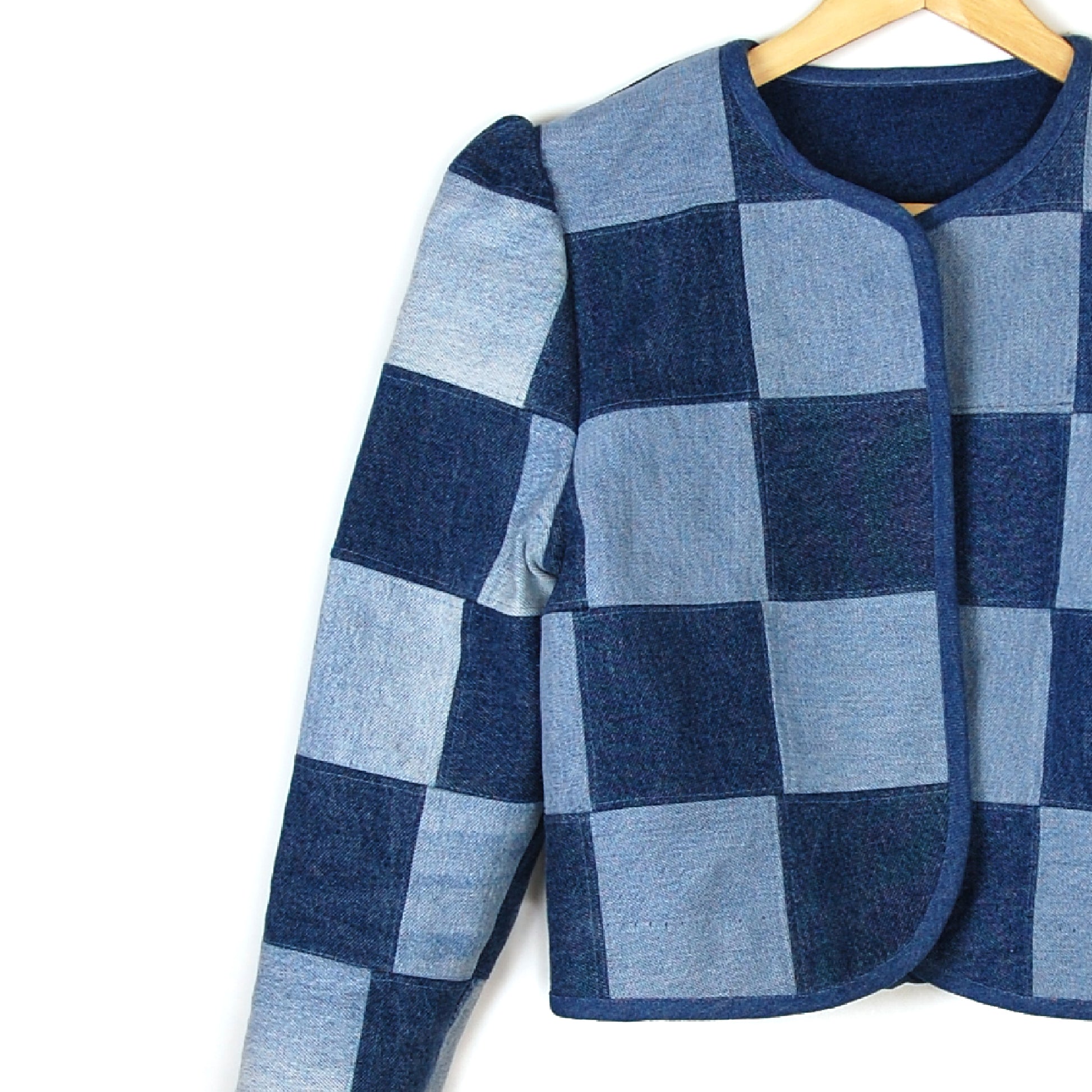 BIG CHECK ENERGY PATCHWORK JACKET - Late to the Party