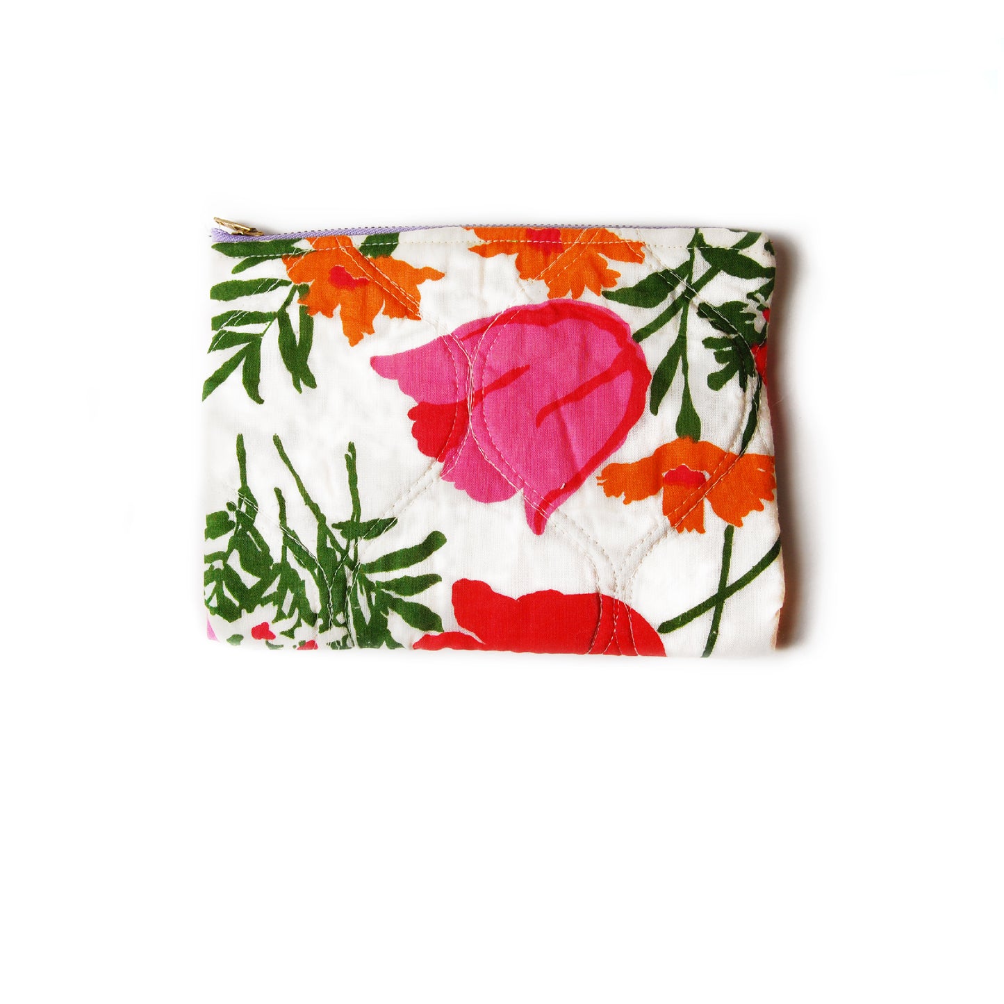 "Late Bloomer" Quilted  Pouch - Late to the Party