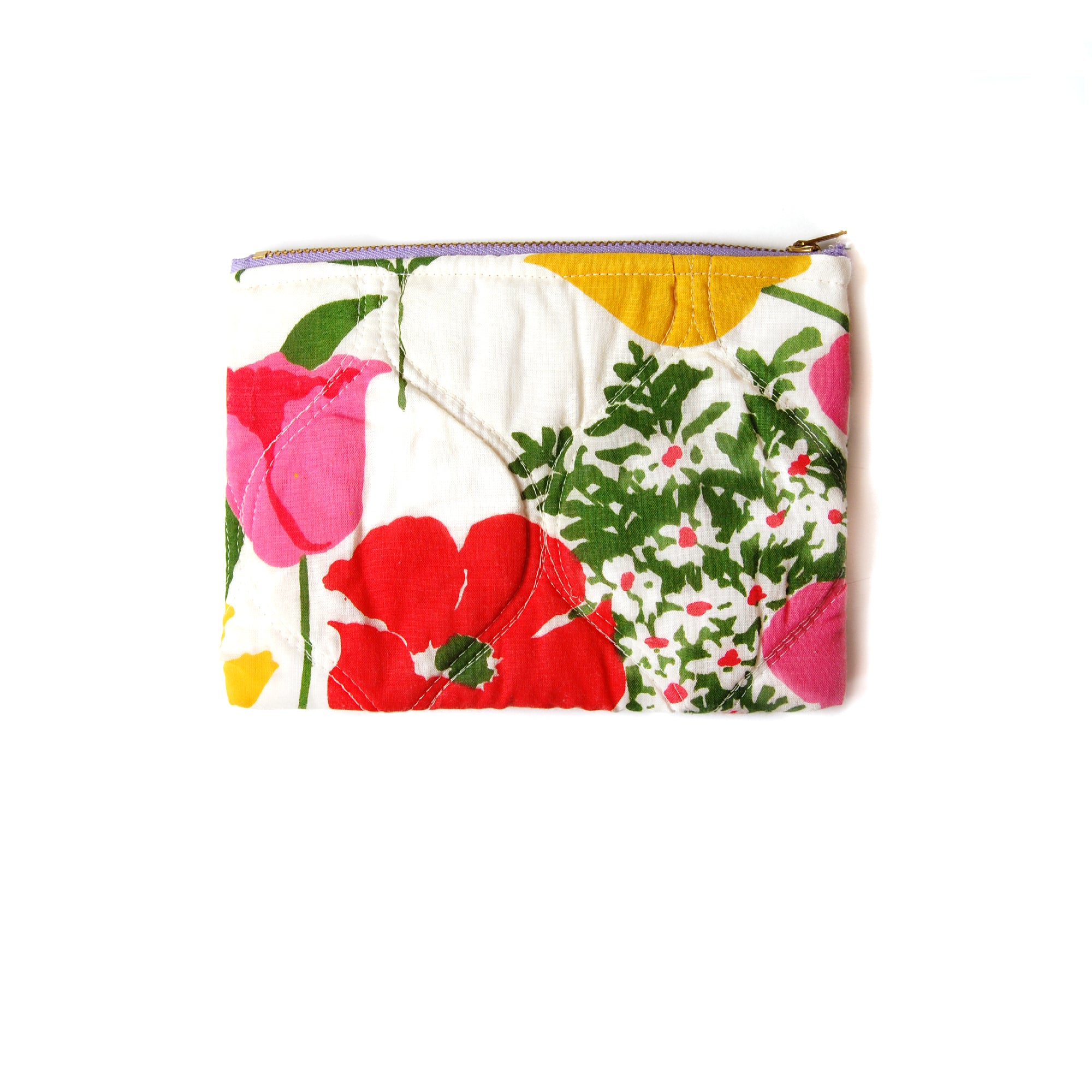 "Late Bloomer" Quilted  Pouch - Late to the Party