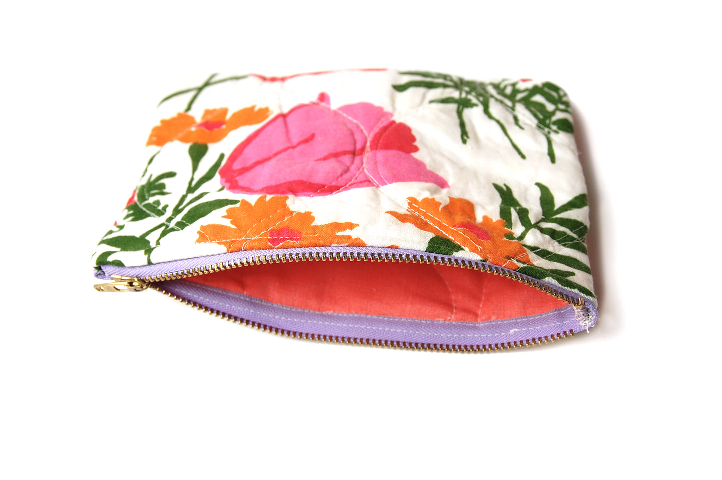 "Late Bloomer" Quilted  Pouch - Late to the Party